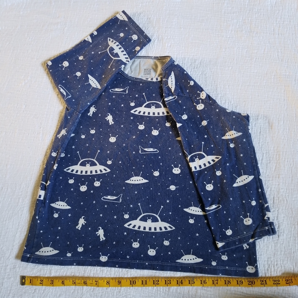 Winter Water Factory Outer Space Long Sleeve Tee Kids Large